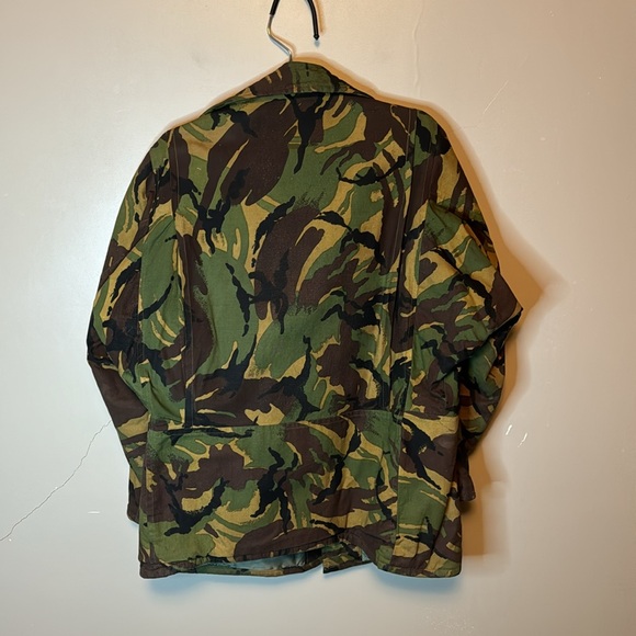 Vintage British Army Acrylic Pile Flannel Lined Combat Jacket Heavyweight Camo L - Picture 5 of 8